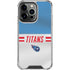 NFL Tennessee Titans White Striped iPhone 16 Pro Clear Case